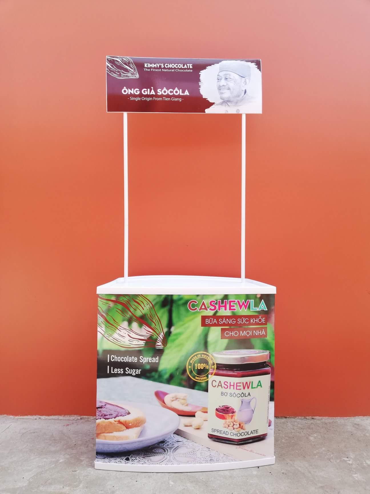 Booth Sampling Nhựa, quầy bán hàng di động nhựa 1 booth sampling
