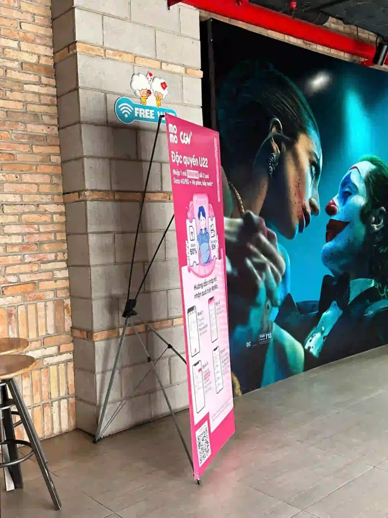 Standee x cường lực loại tốt kích thước 80x180cm 17 standee x