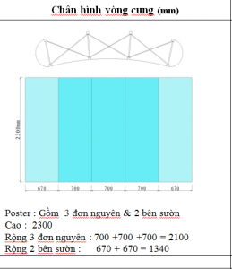 Khung backdrop mạng nhện 3x3 ô, 2.3x2.3m 6 chia backdrop cong 3x3 o