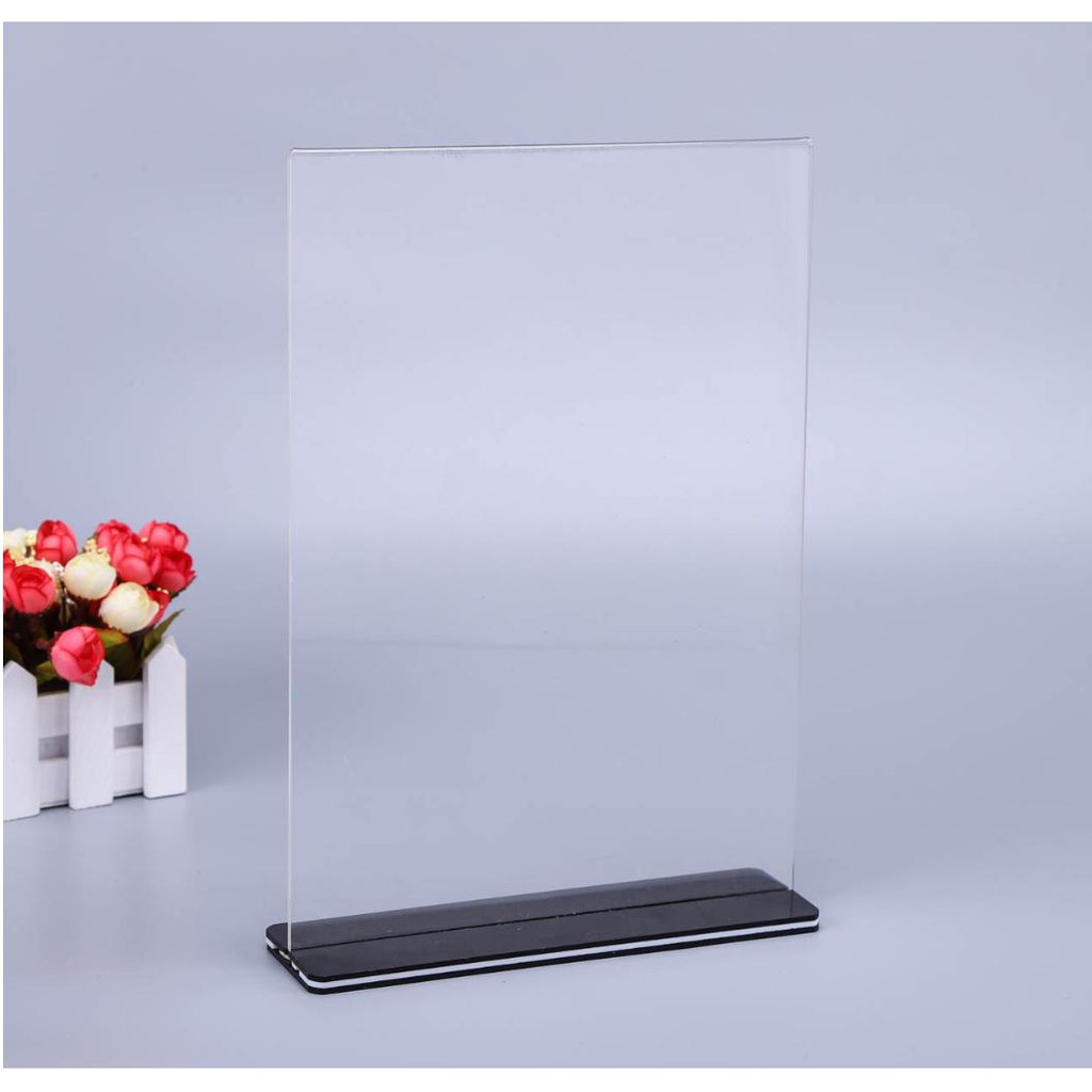 Standee để bàn, Menu mica A6 6 standee menu mica a4