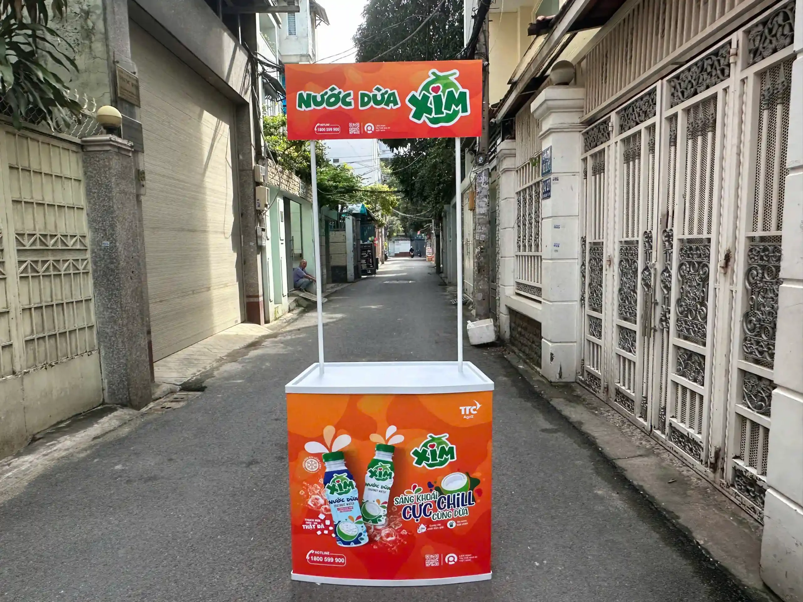 Quầy bán hàng lưu động 3 quầy booth