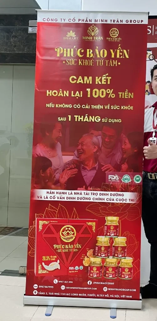 Standee cuốn nhôm, giá standee cuốn nhôm cao cấp kích thước 80x200cm 11 standee cuốn nhôm cao cấp