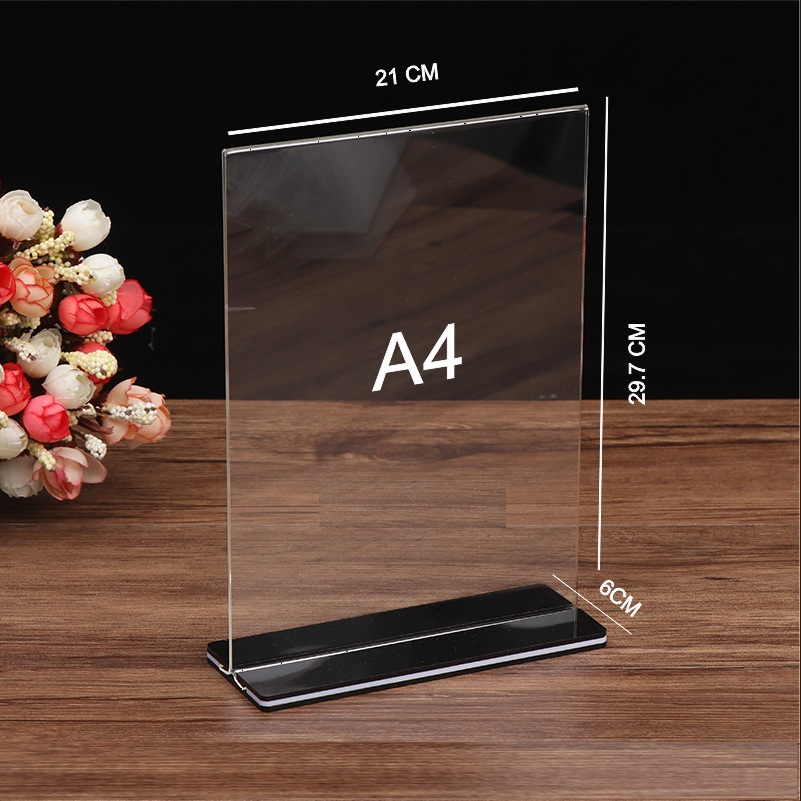 Standee để bàn mica A5 23 mica để bàn a4