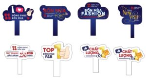 In Hashtag cầm tay giá rẻ – Thiết kế đẹp, lấy ngay trong ngày 2 Hashtag cầm tay là bảng nhỏ in hashtag để check-in sự kiện.